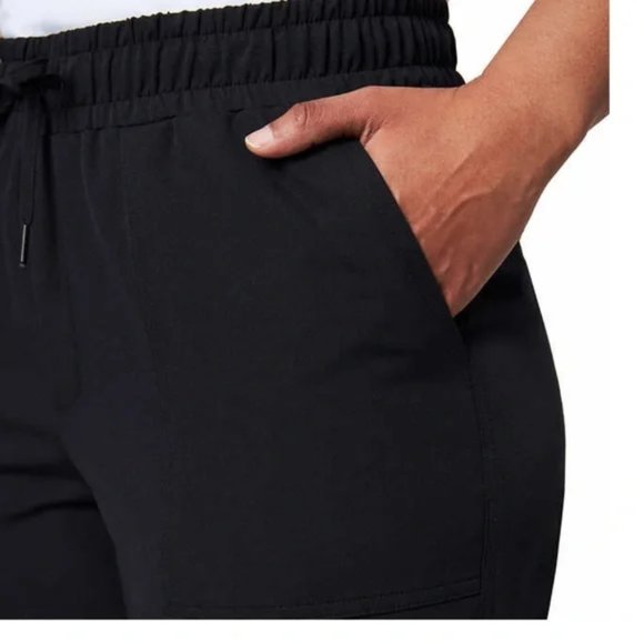 NWo Mondetta Women's Drawstring High Rise Ankle Pants Black Size M $60 5C128 - Picture 4 of 4